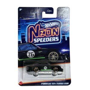 Hot Wheels Neon Speeders Porsche 934 Turbo RSR Black Green #76 2025 NOC